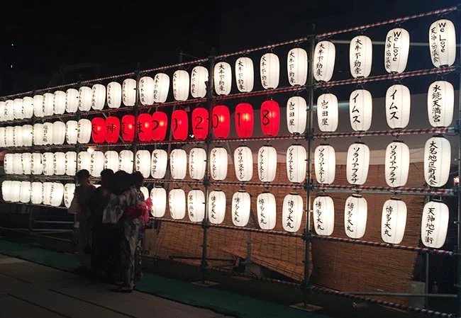 No.11 夏祭りの屋外装飾用9号長型ビニール提灯を製作いたしました。