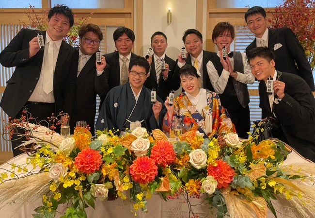 No.111 結婚式の席札用ミニ提灯を製作いたしました。