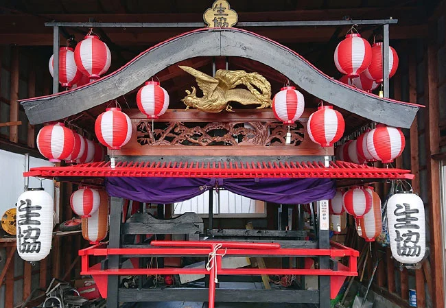 No.148 お祭りの神輿・山車装飾用9号長型ビニール提灯を制作いたしました。