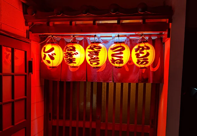 No.19 焼鳥屋様の店外装飾用9寸丸ビニール提灯を製作いたしました。