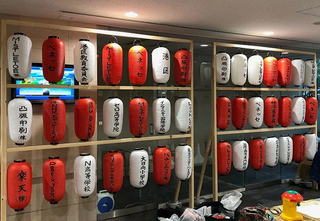 No.51 イベント協賛用9号長型ビニール提灯を製作いたしました。