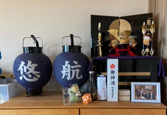 No.66 個人様の丸弓張和紙提灯を製作いたしました。