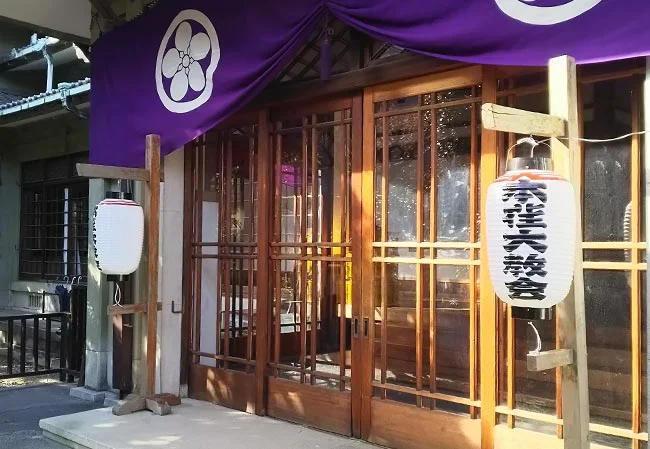 No.7 教会様の屋外装飾用15号長型ビニール提灯を再現製作いたしました。