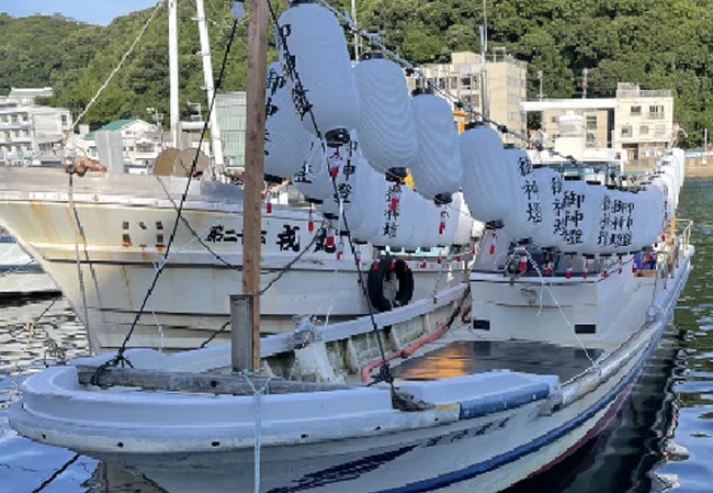 No.72 提灯船の御神燈用12号長型ビニール提灯を製作いたしました。
